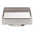 130mm Square Tile Insert Floor Waste 100mm Outlet Brushed Nickel [297129]