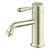 York Straight Basin Mixer with Metal Lever Aged Brass [297184]