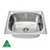 Laundry Tub with Bypass 45L Stainless Steel [139373]