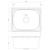 Laundry Tub with Bypass 45L Stainless Steel [139373]