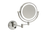 1 & 5x Magnification Chrome Wall Mounted Shaving Mirror, 200mm Diameter with Concealed Wiring [277827]