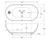 Freestanding Cast Stone Bath 1550mm Matte White [158191]