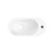 Ari Solid Surface Wall Basin Matte White 1TH [298467]