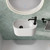 Ari Solid Surface Wall Basin Matte White 1TH [298467]