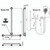 Care Shower Set Inverted T Adjustable Polished Stainless Steel [293026]