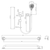 Care Shower Set Straight Rail Polished Stainless Steel [293028]