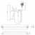 Care Shower Set Straight Rail Polished Stainless Steel [293028]