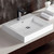 Como Above Counter Basin with Overflow White 1 Tap Hole [139665]