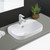 Parisa Semi-Inset Basin White 1 Tap Hole [158212]