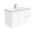 Dolce Ceramic Moulded Basin-Top + Fingerpull Gloss White Cabinet Wall Hung 2 Door 2 Left Drawer 900mm 1TH [165935]