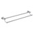 Lillian Adjustable Double Towel Rail 800mm Chrome [180545]