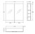 Mirror Cabinet Pencil Edge 750mm x 720mm Gloss White [169154]