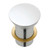 Basin Pop-Up Plug & Waste Domed No Overflow 32mm Matte White [169183]