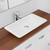 Classique Above Counter Solid Surface Basin 600mm x 345mm x 105mm Matte White [190219]