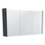 LED Mirror Cabinet 1200 with Satin Black Side Panels [270132]