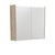 LED Mirror Cabinet 750 with Scandi Oak Side Panels [270144]