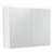 LED Mirror Cabinet 900 with Satin White Side Panels [270153]