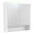 LED Mirror Cabinet 900 with Display Shelf Satin White [270156]