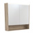 LED Mirror Cabinet 900 with Display Shelf Scandi Oak [270157]