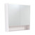 LED Mirror Cabinet 900 with Display Shelf Gloss White [270158]