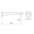 Contura II Basin/Bath Outlet 220mm - Brushed Nickel [298505]