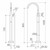 Contura II Freestanding Bath Filler - Trim Kit - Brushed Nickel [298524]