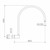 Upswept Shower Arm - Brushed Nickel [298602]