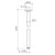 Ceiling Arm 500mm - Brushed Bronze [298628]