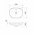 Contura II 530mm Inset Basin with Tap Landing Matte Clay 1 Tap Hole [298671]