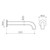 Round Basin/Bath Outlet 220mm Spout Matte Black 5Star Lead Free [298191]
