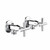 Cross Washing Machine Set Chrome Pair Lead Free [299206]