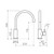 Round Pin Sink Mixer Matte Black 4Star Lead Free [299290]