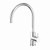 Round Pin Sink Mixer Chrome 4Star Lead Free [299302]