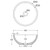 Alba Round Concrete Above Counter Basin Warm White [299272]