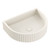 Valentina Fluted Arch Concrete Wall Basin Warm White [299284]