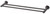 Radii Double Towel Rail 600mm Round Plate Brushed Carbon [299103]