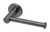 Radii Toilet Roll Holder Round Plate Brushed Carbon [299116]