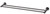 Radii Double Towel Rail 800mm Round Plate Brushed Carbon [299126]