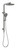 Nuage Twin Shower Brushed Carbon [299308]