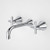 Classic Cross Wall Basin Set Chrome 5Star Lead Free [298189]