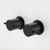 Luna Lever Wall Top Assembly Black (Pair) Lead Free [299203]