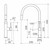 Liano II Pull-Out Sink Mixer Brushed Brass 6Star Lead Free [299204]