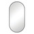Empire Pill Shape Framed Mirror 450 x 900mm Matte Black [270122]