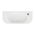 Minka Fluted Wall-Hung Solid Surface Basin Matte White 1 Tap Hole 650x270x120mm [299578]