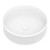 Minka Fluted Round Solid Surface Basin Matte White 400 x 400 x 120mm [299598]