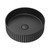 Minka Fluted Round Solid Surface Basin Matte Black 400x400x120mm [299594]