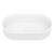 Minka Fluted Pill Shaped Solid Surface Basin Matte White 550x340x120mm [299587]