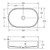 Minka Fluted Pill Shaped Solid Surface Basin Matte Black 550 x 340 x 120mm [299596]