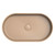 Minka Fluted Pill Shaped Solid Surface Basin Dusk 550x340x120mm [299592]