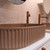 Minka Fluted Pill Shaped Solid Surface Basin Dusk 550 x 340 x 120mm [299592]